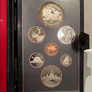 RCM 1981 PROOF Double Dollar 7-coin Set – Trans Canada Hwy